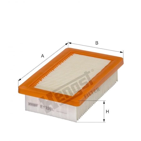 Hengst Air Filter, E1320L E1320L